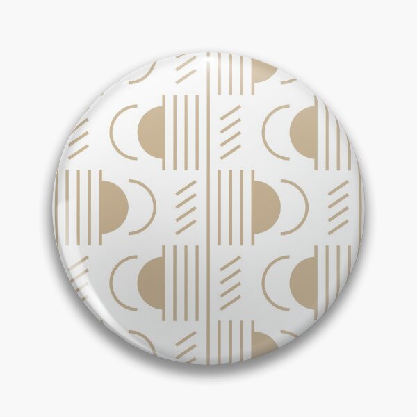Item preview, Lines & Semicircles Geometric Pattern – Beige designed and sold by RoguePatterns.