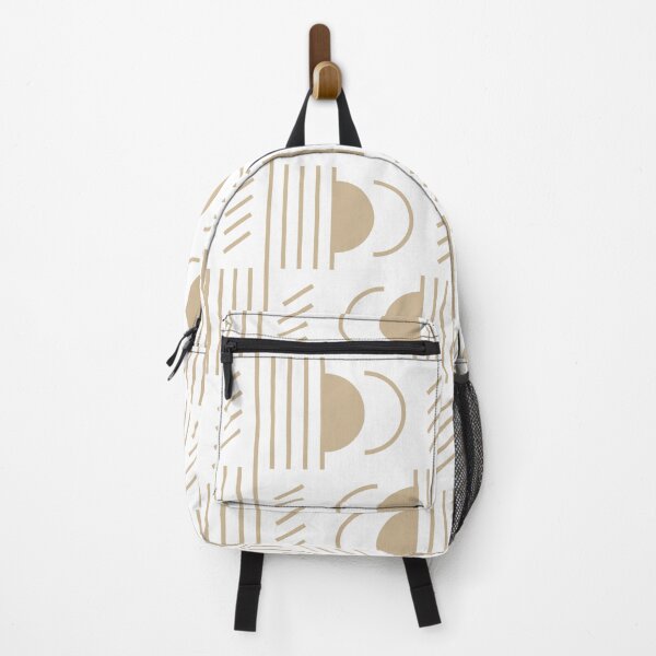 Item preview, Lines & Semicircles Geometric Pattern – Beige designed and sold by RoguePatterns.