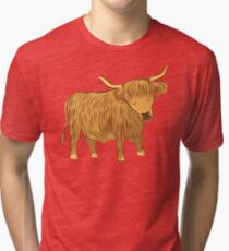 Highland COO (Cow) Tri-blend T-Shirt