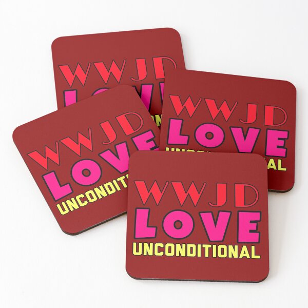 Item preview, WWJD love unconditionally designed and sold by Feline Rockstars.