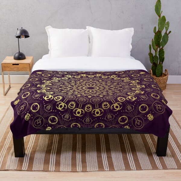 Aperçu de l'œuvre Motif en spirale or / violet créée et vendue par Designs-by-KC.