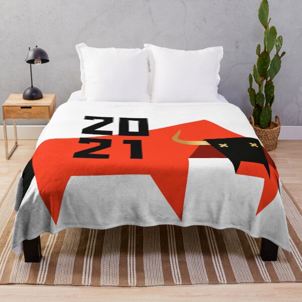 Item preview, New year print with bull 2021. designed and sold by Zolotinka.