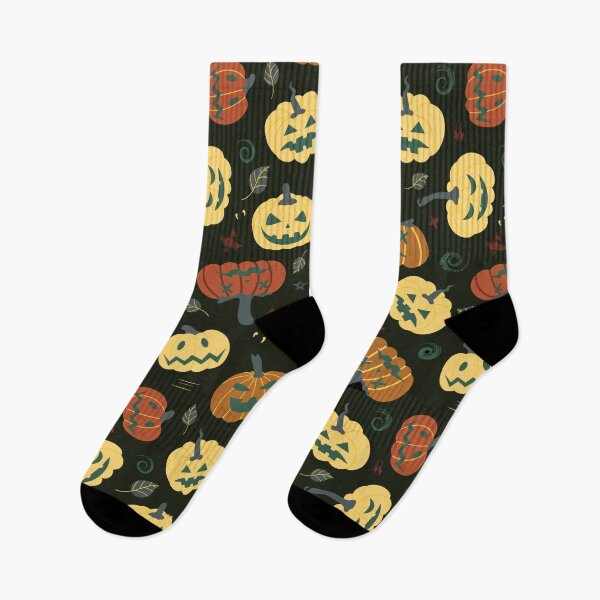 Item preview,  Creepy e pumpkins, pumpkin lantern, Halloween pattern designed and sold by Dustick.