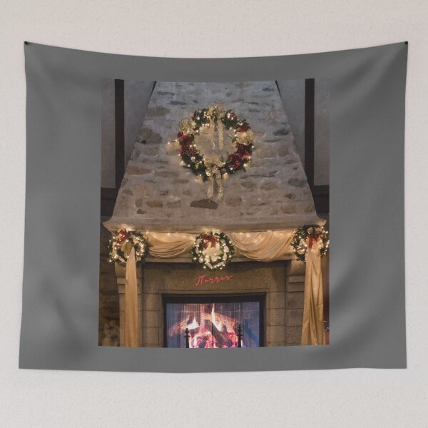 Item preview, Fireplace Wreath designed and sold by LibrosBOOKtique.