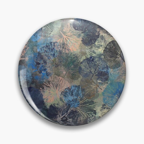 Item preview, Geranium Leaves in Blue designed and sold by Lucinda Kidney.