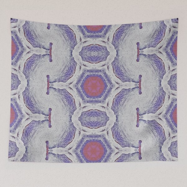 Item preview, White, Pink, and Purple Contemporary Snowflake design  designed and sold by Zen  Goat.