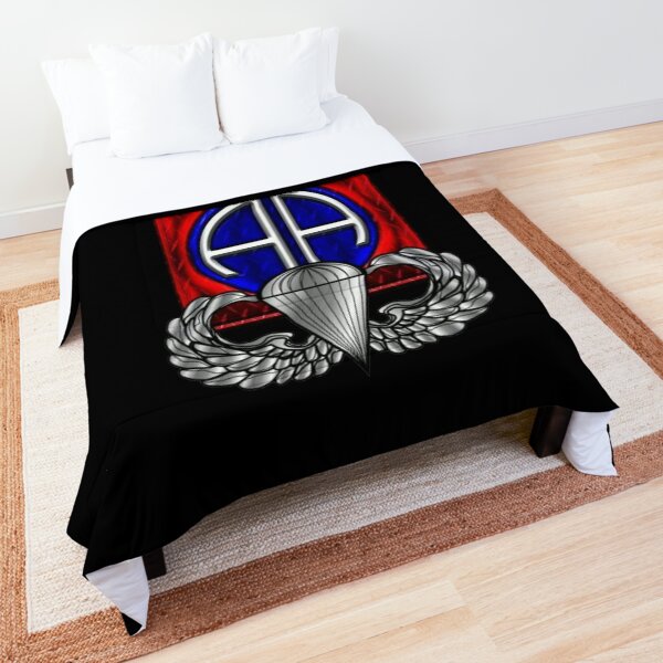82nd Airborne Paratrooper Veteran Comforter