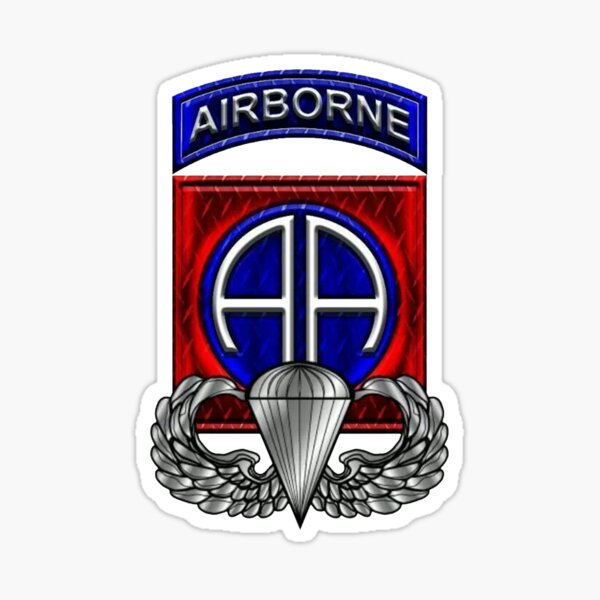 82nd Airborne Paratrooper Veteran Sticker