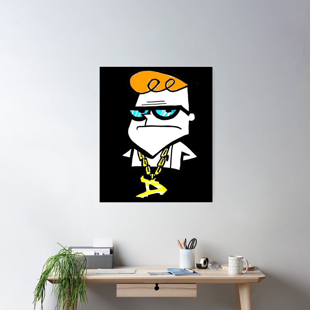 Dexter from Dexter's Laboratory™ wearing a hip hop Gold Chain Poster