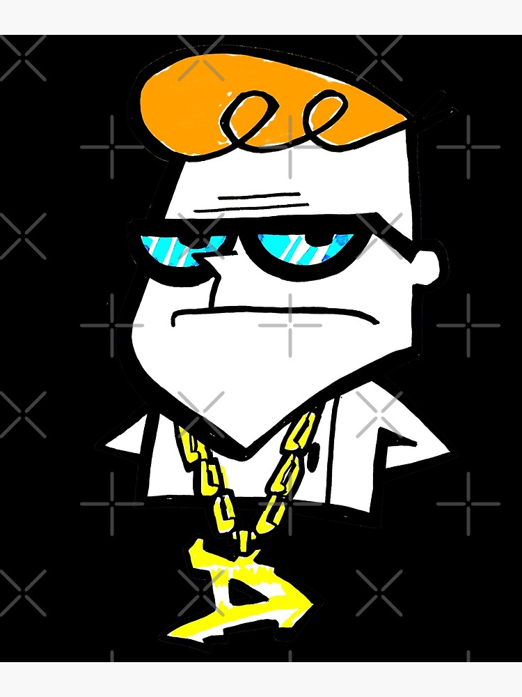 Dexter from Dexter's Laboratory™ wearing a hip hop Gold Chain by sketchNkustom