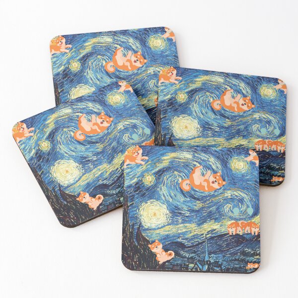 Item preview, Shiba starry night designed and sold by SpicyCherrys.