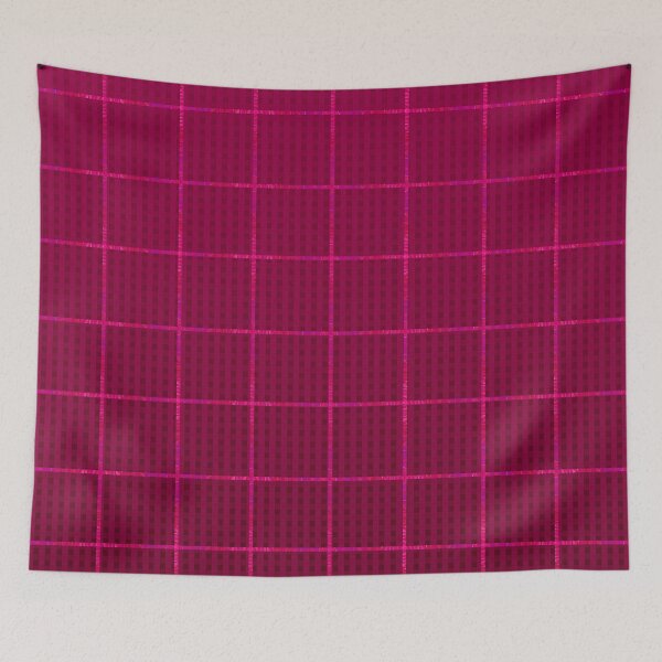 Item preview, Glama Checks Again (Maroon) designed and sold by StudioBoomBoom.