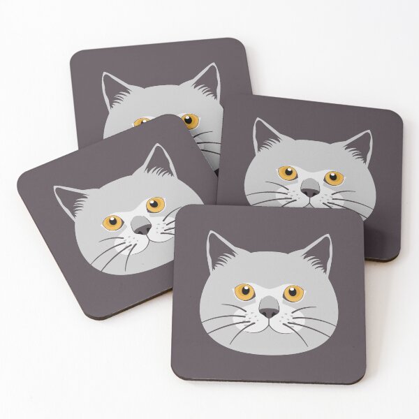 Item preview, British Shorthair Cat Head designed and sold by lulululupaint.