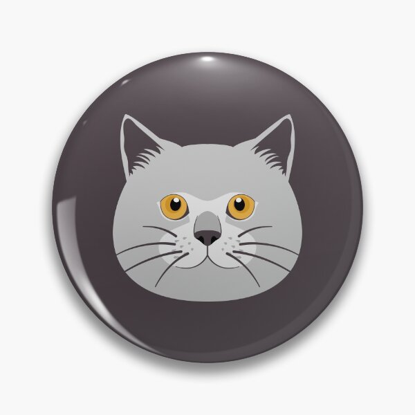 Item preview, British Shorthair Cat Head designed and sold by lulululupaint.