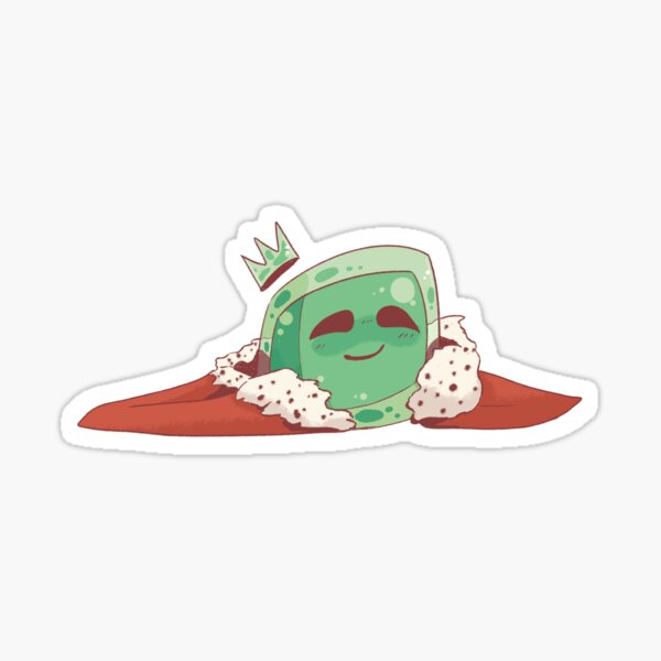 Cute Minecraft Slime Sticker for Sale by Vanthaera