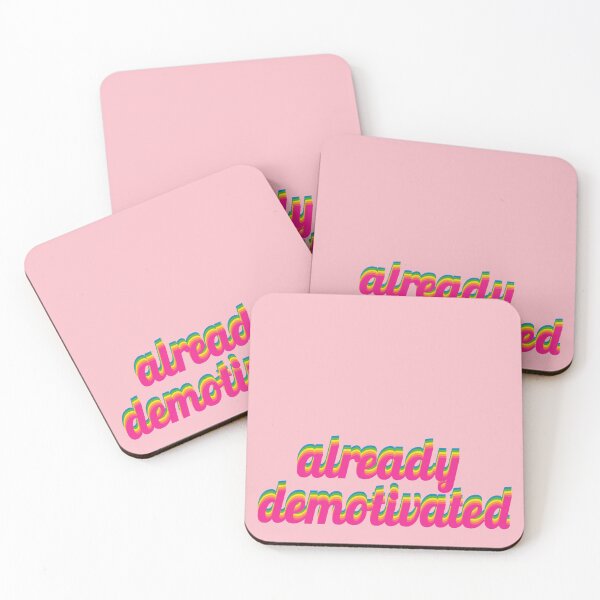Item preview, Already demotivated - satire - pastel rainbow colors - tribute to... designed and sold by greatnorris.