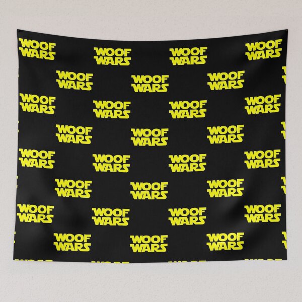 Item preview, WOOF WARS - Funny Quotes Gift Ideas For Dog Mom Dad designed and sold by Sugar-Magnolia.
