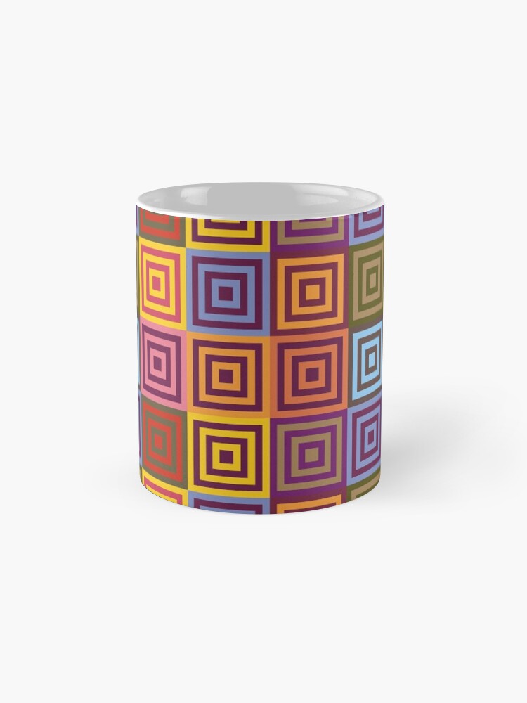 Alternate view of Playfull squares Mug