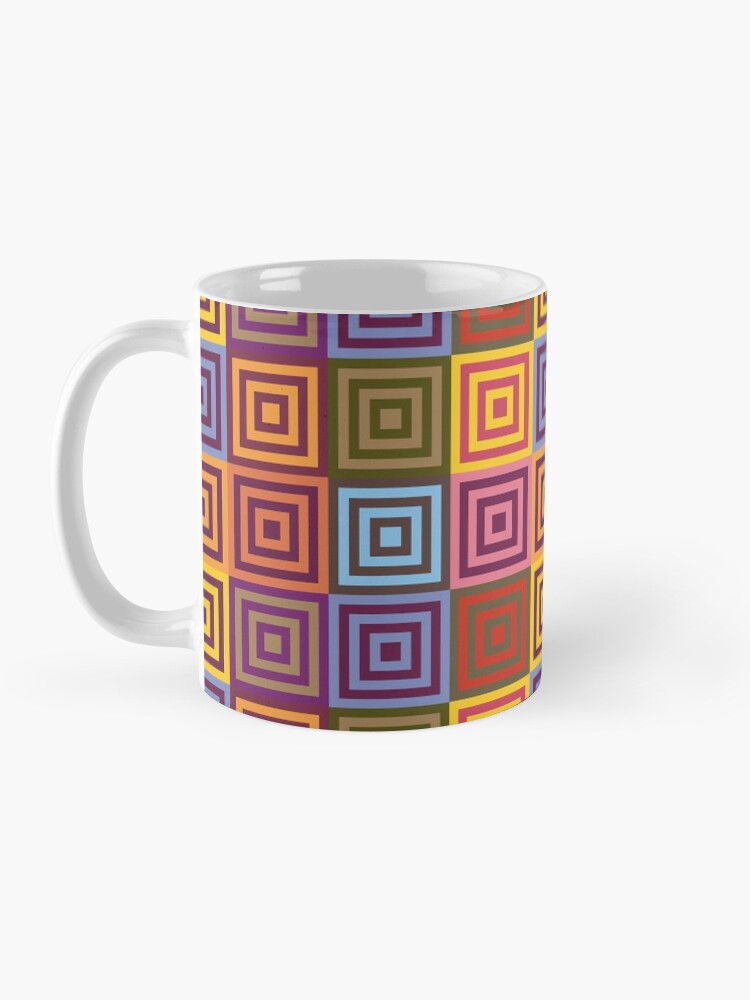 Alternate view of Playfull squares Mug