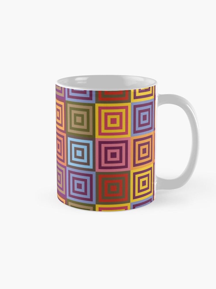 Alternate view of Playfull squares Mug