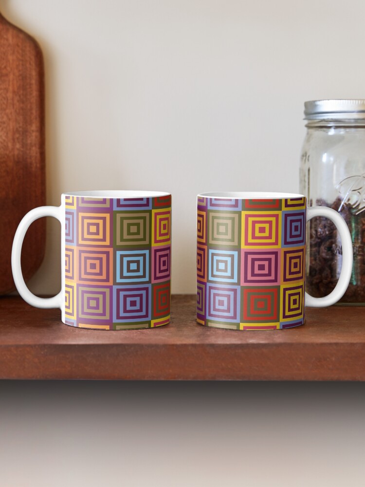 Alternate view of Playfull squares Mug