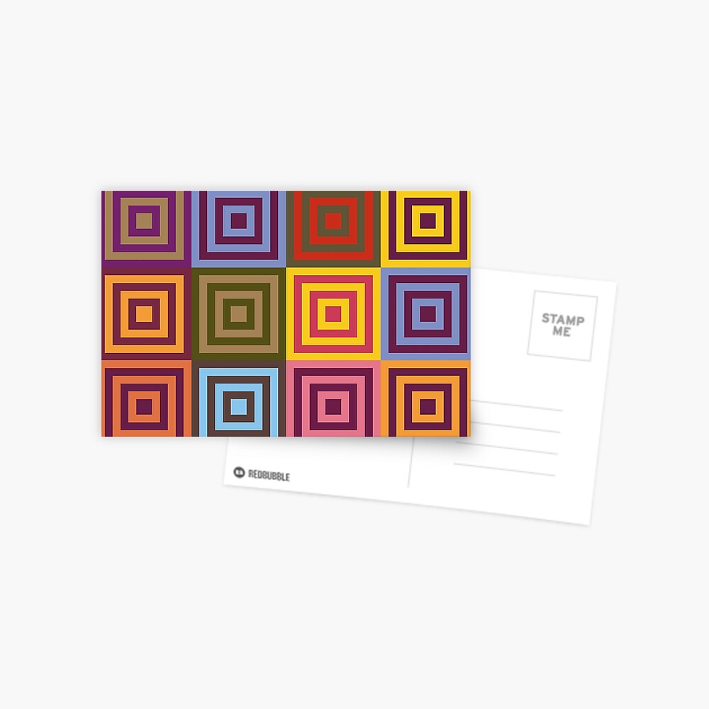 Playfull squares Postcard