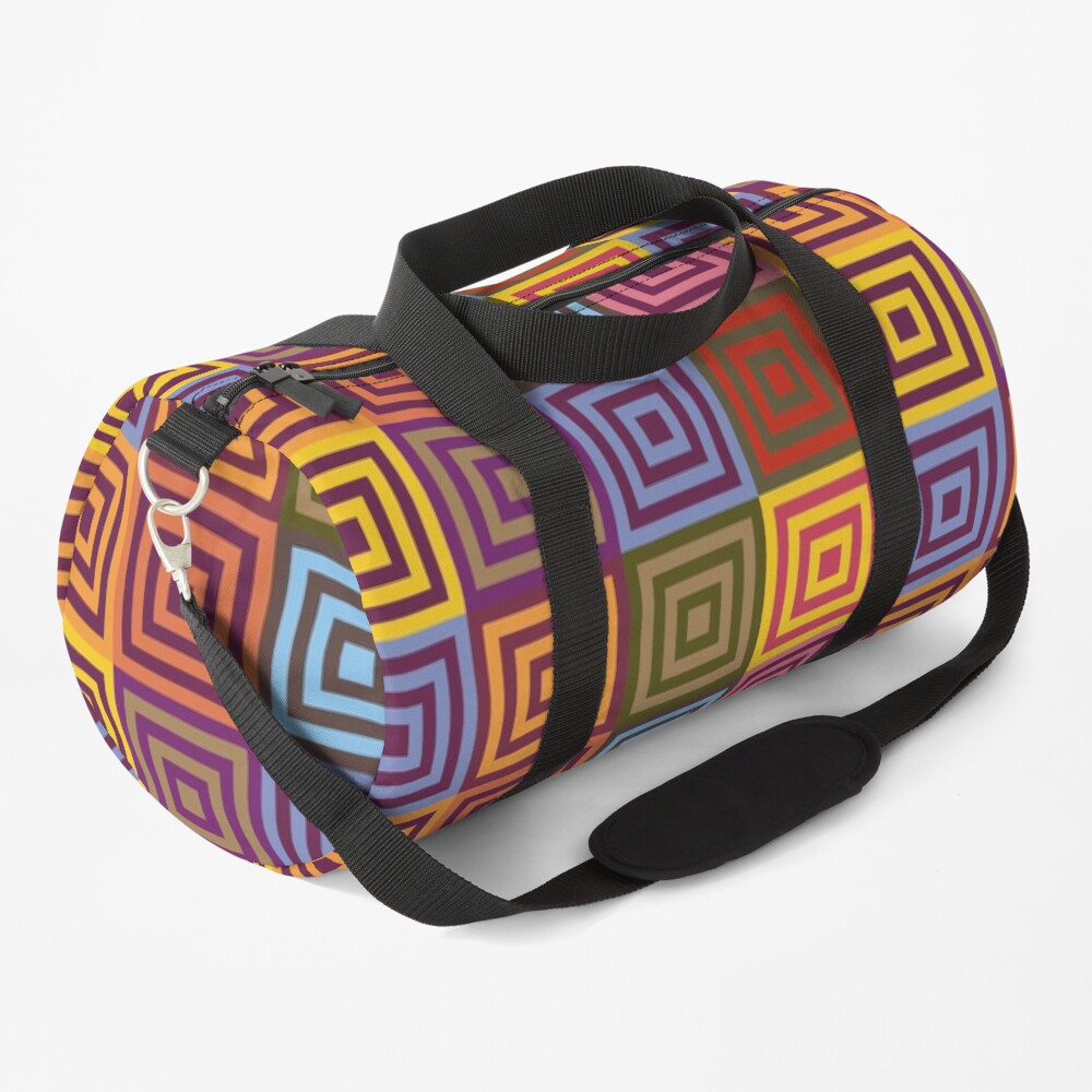 Playfull squares Duffle Bag