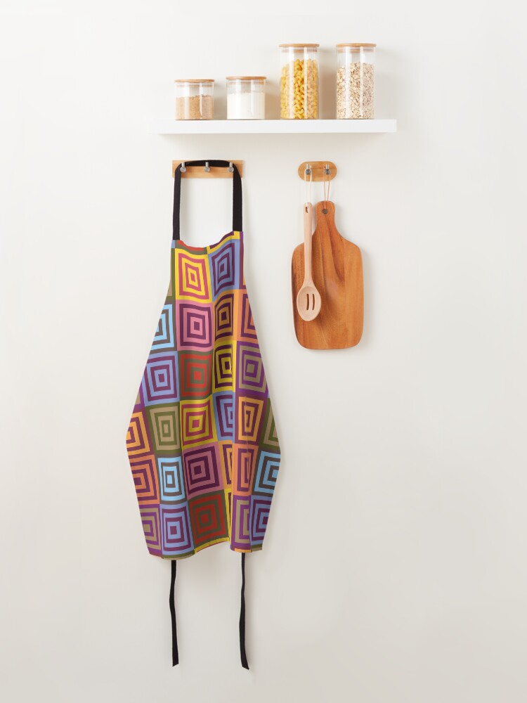 Thumbnail 4 of 6, Apron, Playfull squares designed and sold by Art-Foto .be.