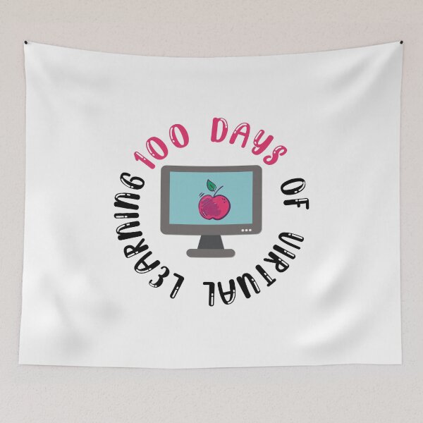 Item preview, 100 Days Of Virtual Learning / 100th Day of Virual School / Happy 100 Days Of School / Virtual Learning / Cute Gift for Boys and Girls / Students / Virual Teacher designed and sold by Chamssou.