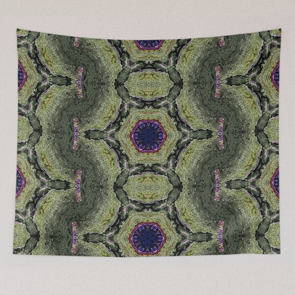 Item preview, Purple and Reptile Green Contemporary Snowflake design  designed and sold by Zen  Goat.