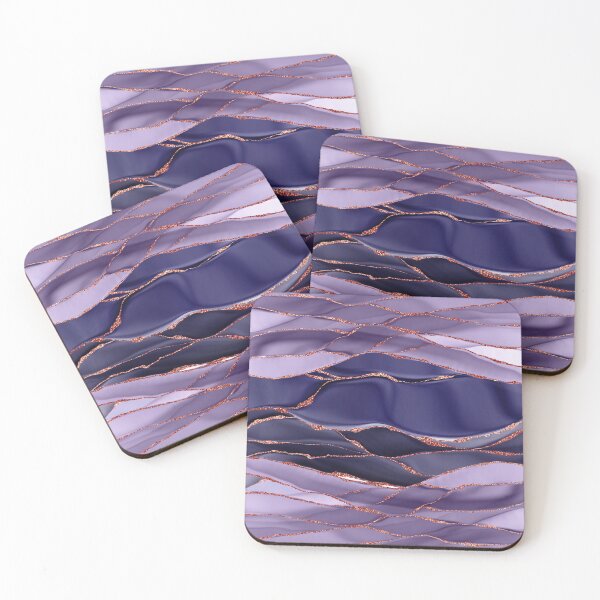 Item preview, Thunderstorm Purple Faux Marble Ocean designed and sold by MysticMarble.