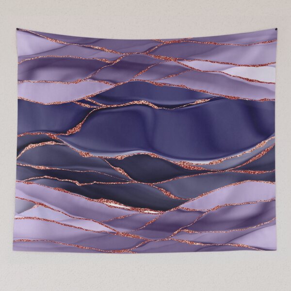 Item preview, Thunderstorm Purple Faux Marble Ocean designed and sold by MysticMarble.
