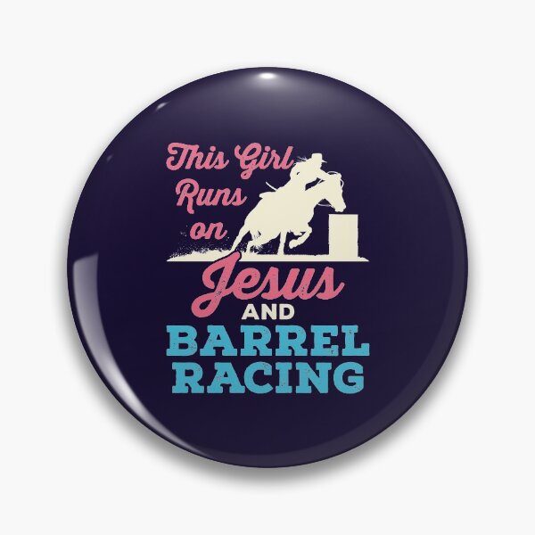 Item preview, This Girl Runs on Jesus and Barrel Racing designed and sold by jaygo.