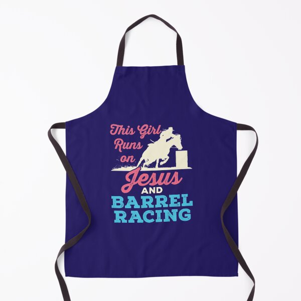 Item preview, This Girl Runs on Jesus and Barrel Racing designed and sold by jaygo.