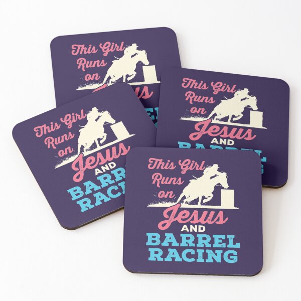 Item preview, This Girl Runs on Jesus and Barrel Racing designed and sold by jaygo.