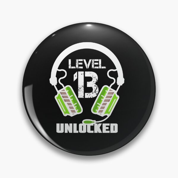 Item preview, Level 13 Unlocked Video Gamer Headset Funny Gift designed and sold by Maka4.