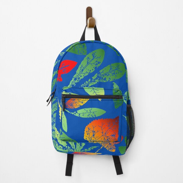 Item preview, Patrón de hojas secas de colores con fondo azul - Cool Art designed and sold by joejiing.