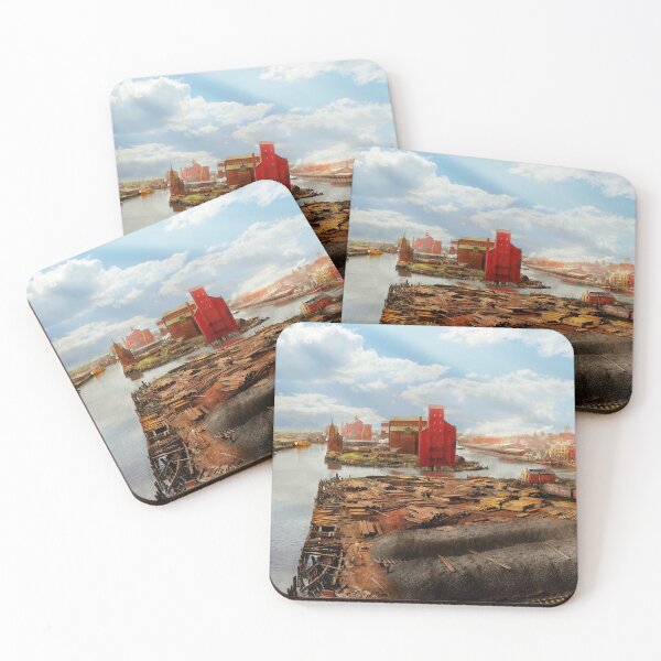 Item preview, City - Buffalo NY - Creeks and Elevators 1900 designed and sold by Mike Savad Photography.