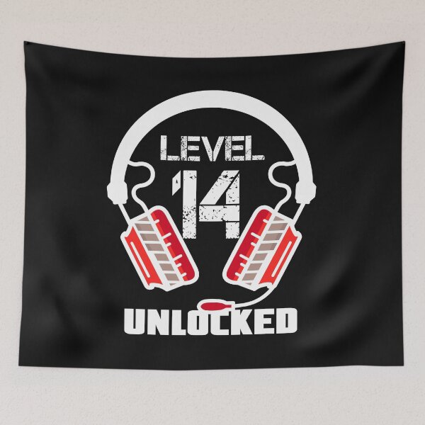 Item preview, Level 14 Unlocked Video Gamer Headset  designed and sold by Maka4.