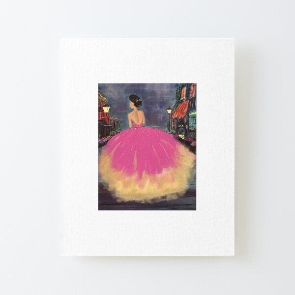 Wandering Ballerina in Paris Canvas Mounted Print