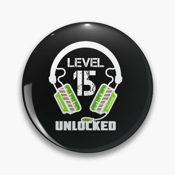 Item preview, Level 15 Unlocked Video Gamer Headset  designed and sold by Maka4.