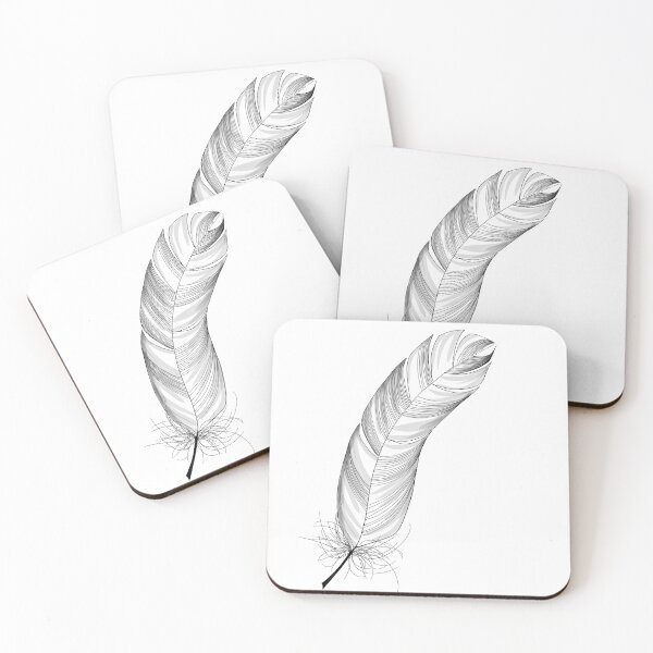 Item preview, Black and White Feather designed and sold by MamaODea.