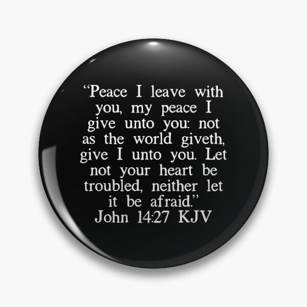 Item preview, John 14:27 KJV (White Font) designed and sold by IBMClothing.