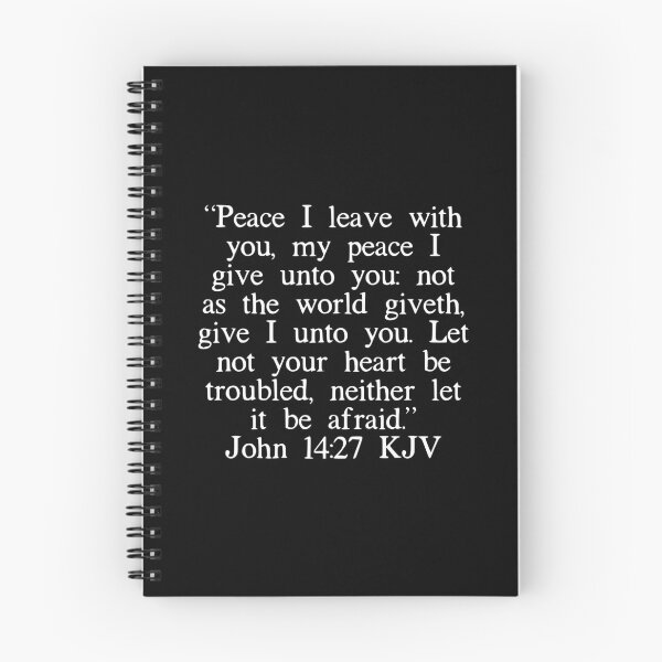 Item preview, John 14:27 KJV (White Font) designed and sold by IBMClothing.