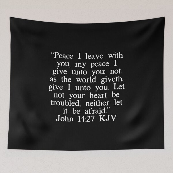 Item preview, John 14:27 KJV (White Font) designed and sold by IBMClothing.