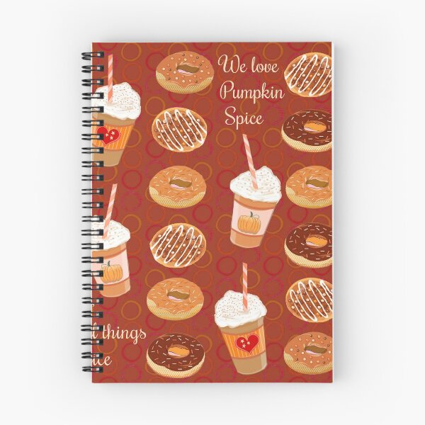 Item preview, Pumpkin spice latte and pumpkin spice doughnuts designed and sold by MagentaRose.