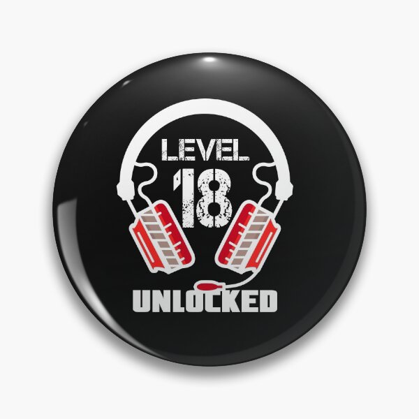 Item preview, Level 18 Unlocked Video Gamer Headset  designed and sold by Maka4.