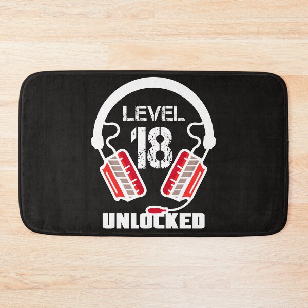 Item preview, Level 18 Unlocked Video Gamer Headset  designed and sold by Maka4.