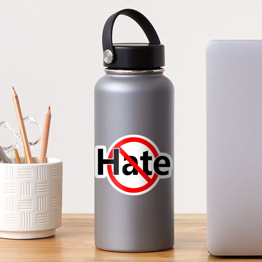No Hate - Love Sticker