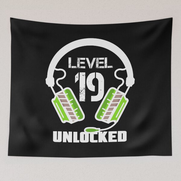 Item preview, Level 19 Unlocked Video Gamer Headset  designed and sold by Maka4.